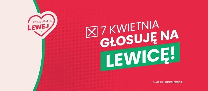 Baner Lewicy na 07 kwietnia 2024r a