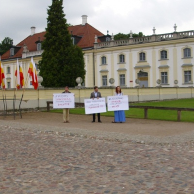 Pikieta rautu w Białymstoku